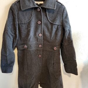 Kenneth Cole Dark Gray Women's Coat